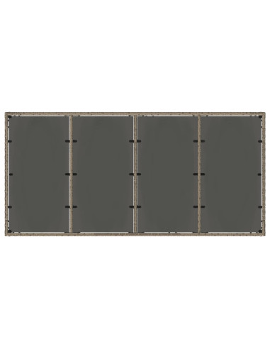 Set da pranzo per esterni con cuscino 9 pcs