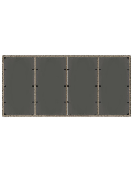 Set da pranzo per esterni con cuscino 9 pcs