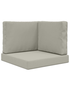 Cuscino per divano da esterno 3 pcs Grigio Poliestere 2