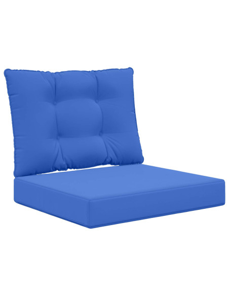 Cuscino per divano da esterno 2 pcs Blu Reale Poliestere