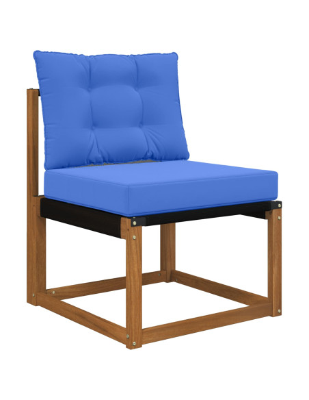 Cuscino per divano da esterno 2 pcs Blu Reale Poliestere