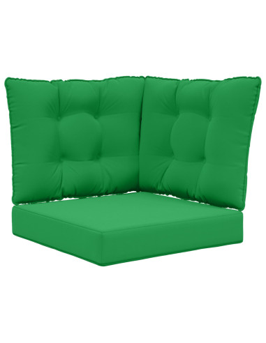 Cuscino per divano da esterno 3 pcs Verde Poliestere