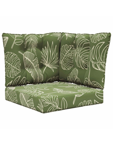 Cuscino per divano da esterno 3 pcs Design a foglia Poliestere