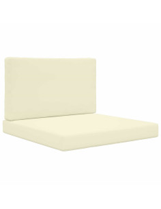 Cuscino per divano da esterno 2 pcs Crema Poliestere 2