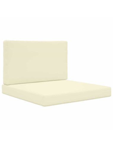 Cuscino per divano da esterno 2 pcs Crema Poliestere