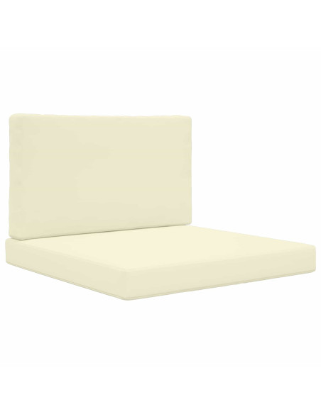 Cuscino per divano da esterno 2 pcs Crema Poliestere