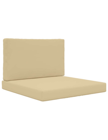 Cuscino per divano da esterno 2 pcs Beige Poliestere
