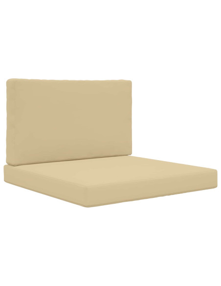 Cuscino per divano da esterno 2 pcs Beige Poliestere