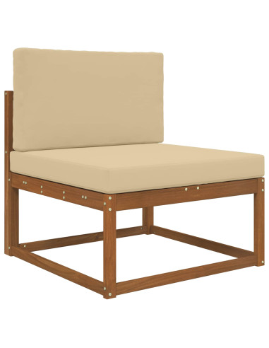 Cuscino per divano da esterno 2 pcs Beige Poliestere