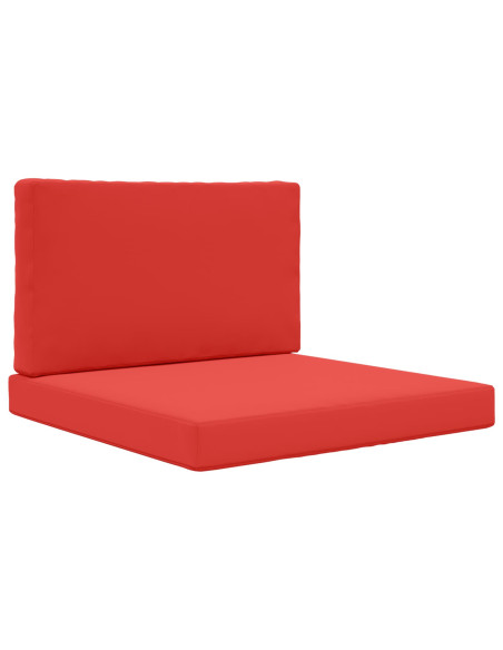 Cuscino per divano da esterno 2 pcs Rosso Poliestere