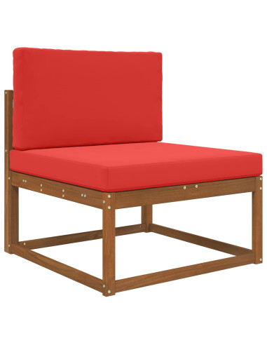 Cuscino per divano da esterno 2 pcs Rosso Poliestere