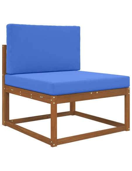 Cuscino per divano da esterno 2 pcs Blu Reale Poliestere