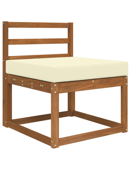 Cuscino per divano da esterno Crema 60 x 60 x 8 cm Poliestere