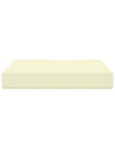 Cuscino per divano da esterno Crema 60 x 60 x 8 cm Poliestere
