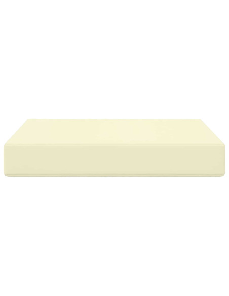 Cuscino per divano da esterno Crema 60 x 60 x 8 cm Poliestere