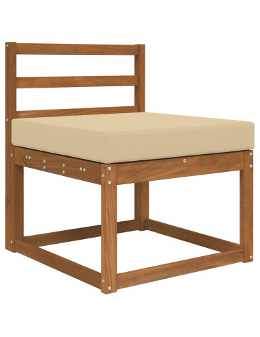 Cuscino per divano da esterno Beige 60 x 60 x 8 cm Poliestere