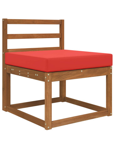 Cuscino per divano da esterno Rosso 60 x 60 x 8 cm Poliestere