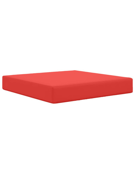 Cuscino per divano da esterno Rosso 60 x 60 x 8 cm Poliestere
