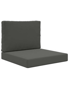 Cuscino per divano da esterno 2 pcs Antracite Poliestere 2