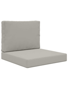 Cuscino per divano da esterno 2 pcs Grigio Poliestere 2