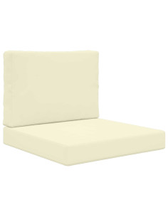Cuscino per divano da esterno 2 pcs Crema Poliestere 2