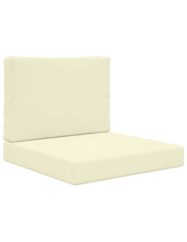 Cuscino per divano da esterno 2 pcs Crema Poliestere