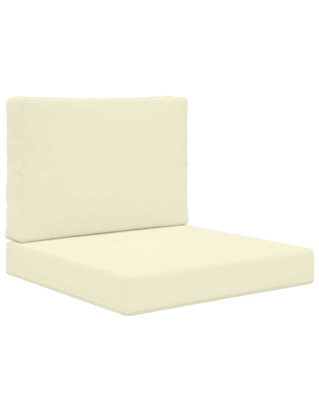 Cuscino per divano da esterno 2 pcs Crema Poliestere