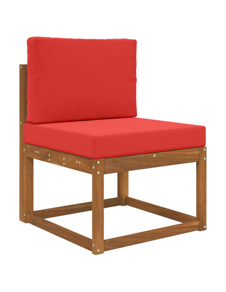 Cuscino per divano da esterno 2 pcs Rosso Poliestere