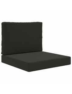 Cuscino per divano da esterno 2 pcs Nero Poliestere 2