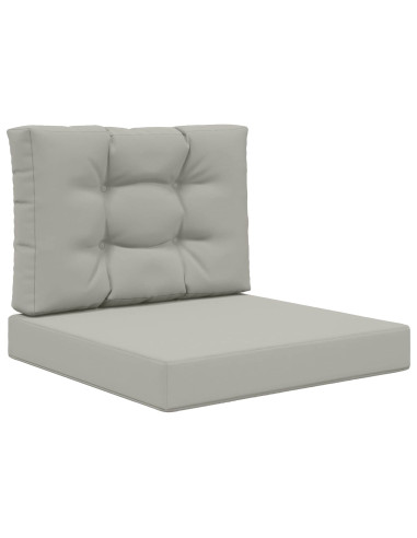 Cuscino per divano da esterno 2 pcs Grigio Poliestere