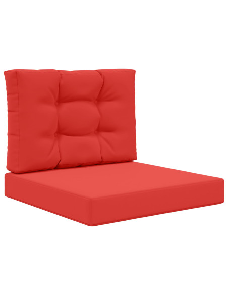 Cuscino per divano da esterno 2 pcs Rosso Poliestere