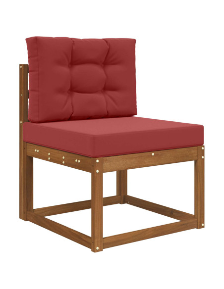 Cuscino per divano da esterno 2 pcs Rosso vino Poliestere