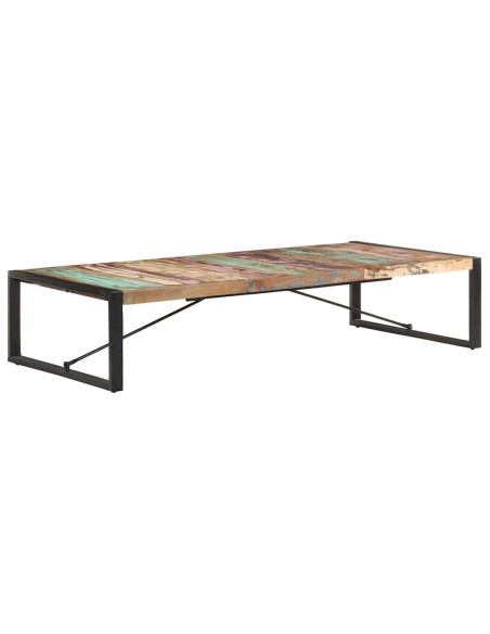 Tavolino da Salotto 180x90x40 cm in Legno Massello di Recupero