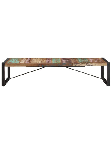 Tavolino da Salotto 180x90x40 cm in Legno Massello di Recupero