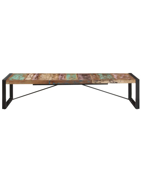 Tavolino da Salotto 180x90x40 cm in Legno Massello di Recupero