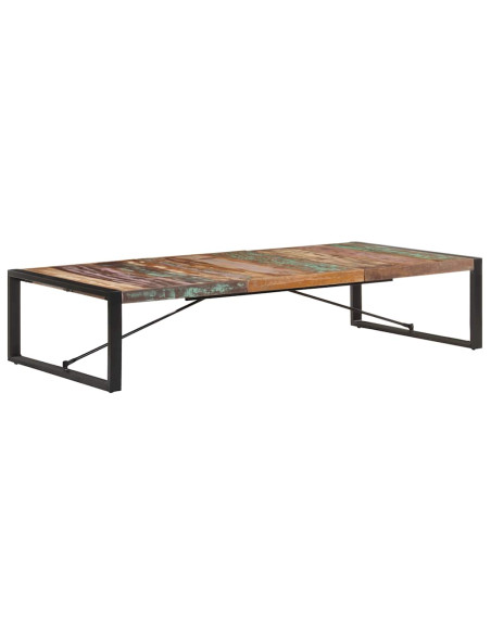 Tavolino da Salotto 180x90x40 cm in Legno Massello di Recupero