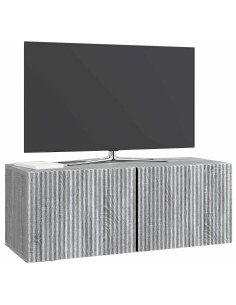 Mobile Porta TV da Muro Grigio Sonoma 78,5 x 31 x 30 cm 2