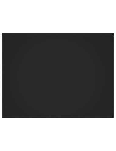 Tavolino da Salotto Nero 80x55,5x41,5 cm in Legno Multistrato