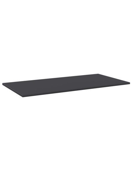 Ripiani per Libreria 8pz Grigi 80x30x1,5cm in Legno Multistrato