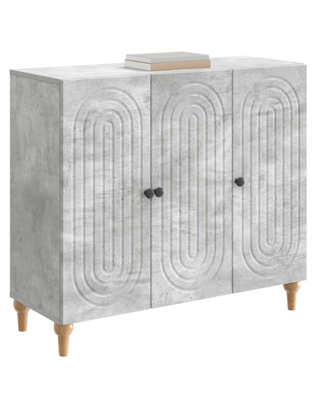 Credenza Grigio Cemento 89 x 34,5 x 80 cm Legno ingegnerizzato