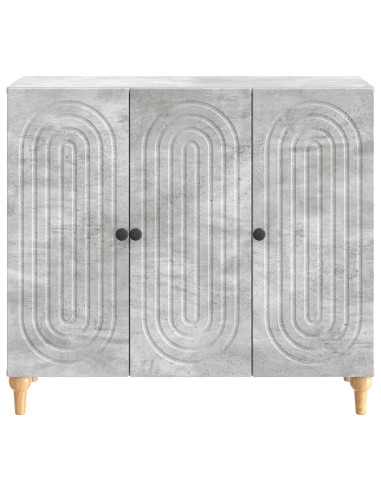 Credenza Grigio Cemento 89 x 34,5 x 80 cm Legno ingegnerizzato