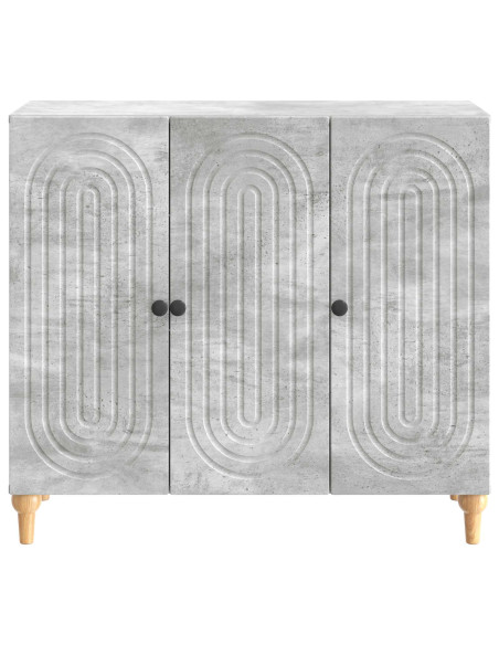 Credenza Grigio Cemento 89 x 34,5 x 80 cm Legno ingegnerizzato