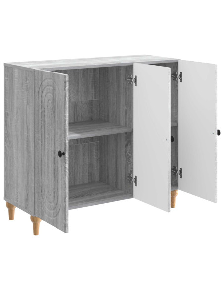 Credenza Grigio Sonoma 89 x 34,5 x 80 cm Legno ingegnerizzato