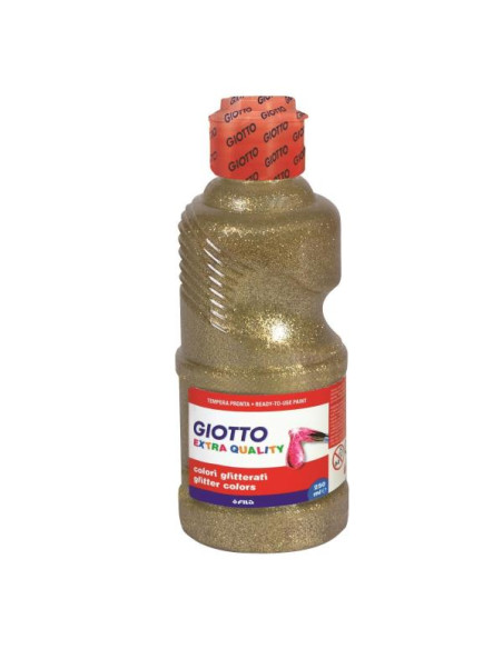 FLACONE 250ML TEMPERA ORO GLITTER