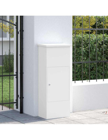 Cassetta per pacchi Bianco 44,5 x 29 x 110,5 cm Acciaio