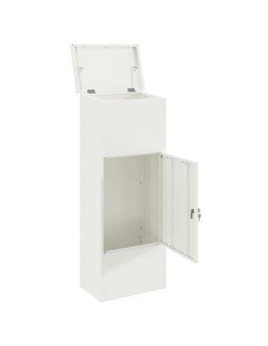 Cassetta per pacchi Bianco 44,5 x 29 x 110,5 cm Acciaio
