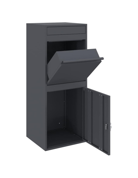Cassetta per pacchi Antracite 41 x 38 x 103 cm Acciaio