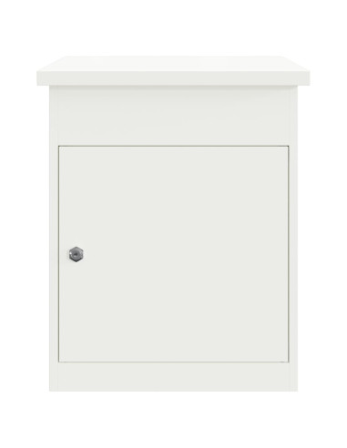Cassetta per pacchi con porta Bianco 47.5 x 38 x 59 cm Acciaio