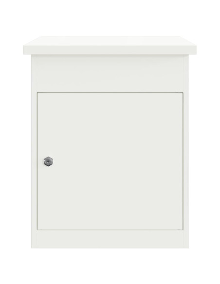 Cassetta per pacchi con porta Bianco 47.5 x 38 x 59 cm Acciaio