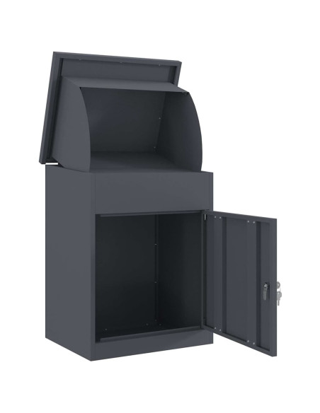 Cassetta per pacchi Antracite 47.5 x 38 x 59 cm Acciaio